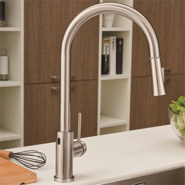 touchless pull out kitchen faucet