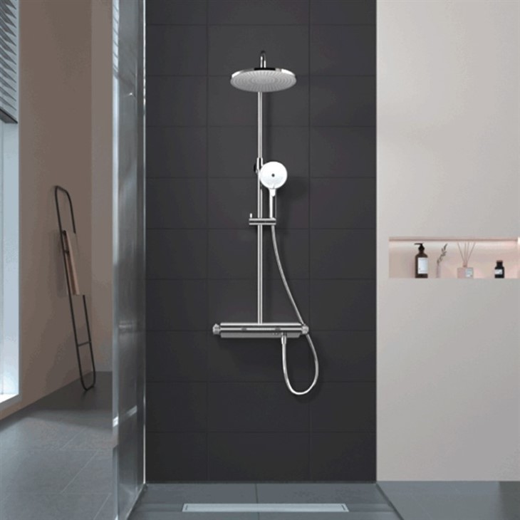 Thermostatic Shower System With Rainfall Shower Thermostatic Shower System With Rainfall Shower